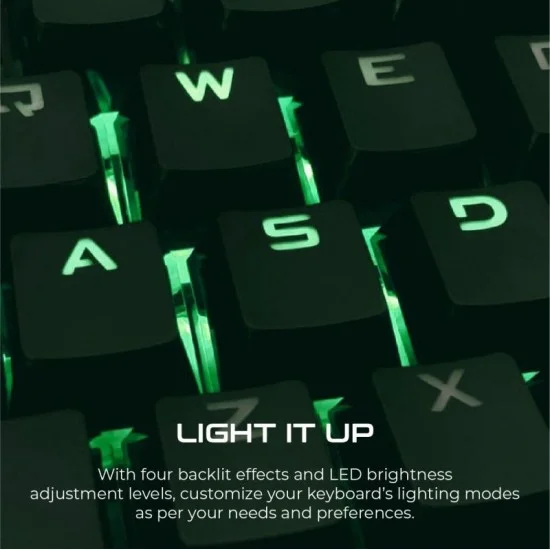 Vertux-Rapid Wired Semi-Mechanical Gaming Keyboard &bull; Rainbow Backlight